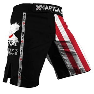 AMERICAN WARRIOR BBJ-MMA RASH GUARD SHORTS X MARTIAL SIZE S